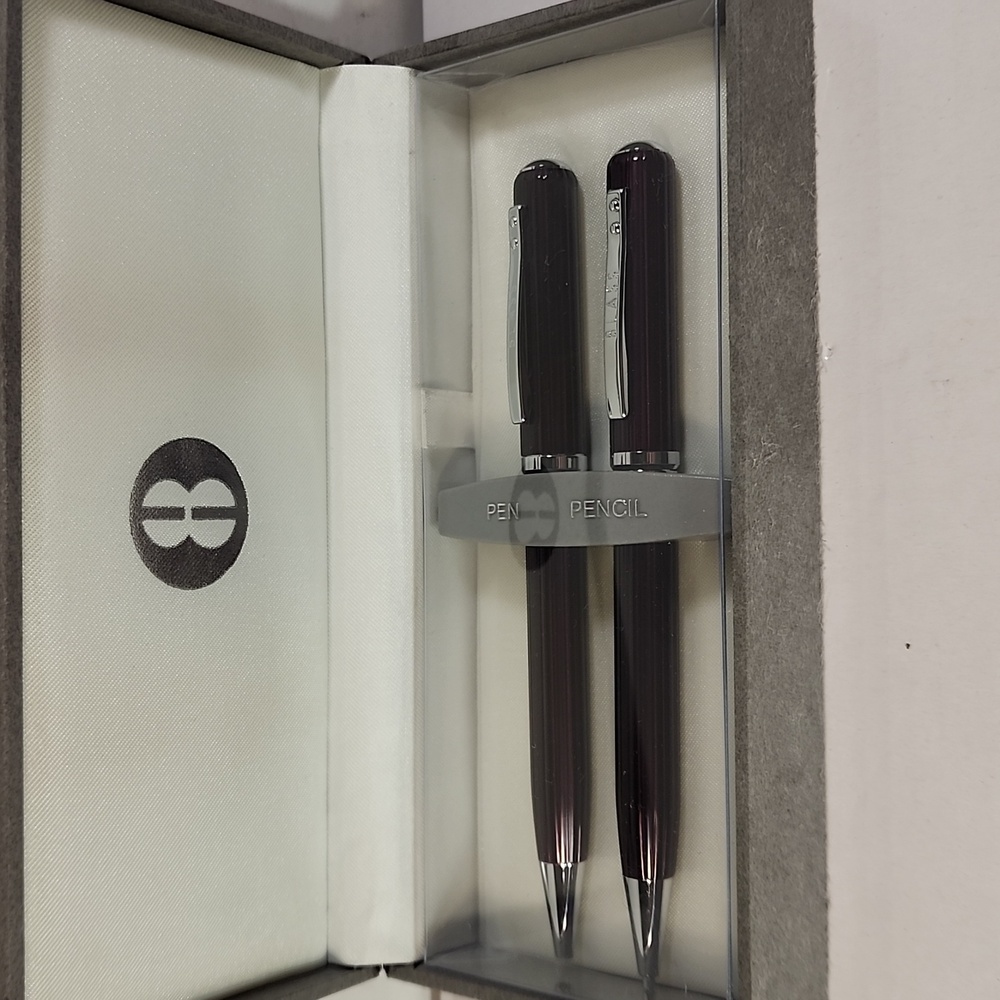 Bill Blass Executive Pen and Pencil Collectible Desk Set Like NEW